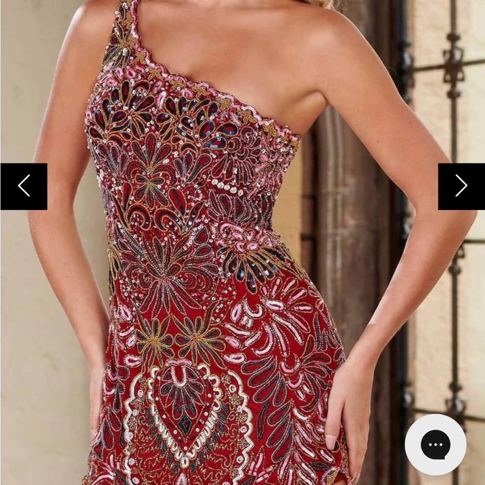 Rachel Allan short beaded dress NEVER WORN!